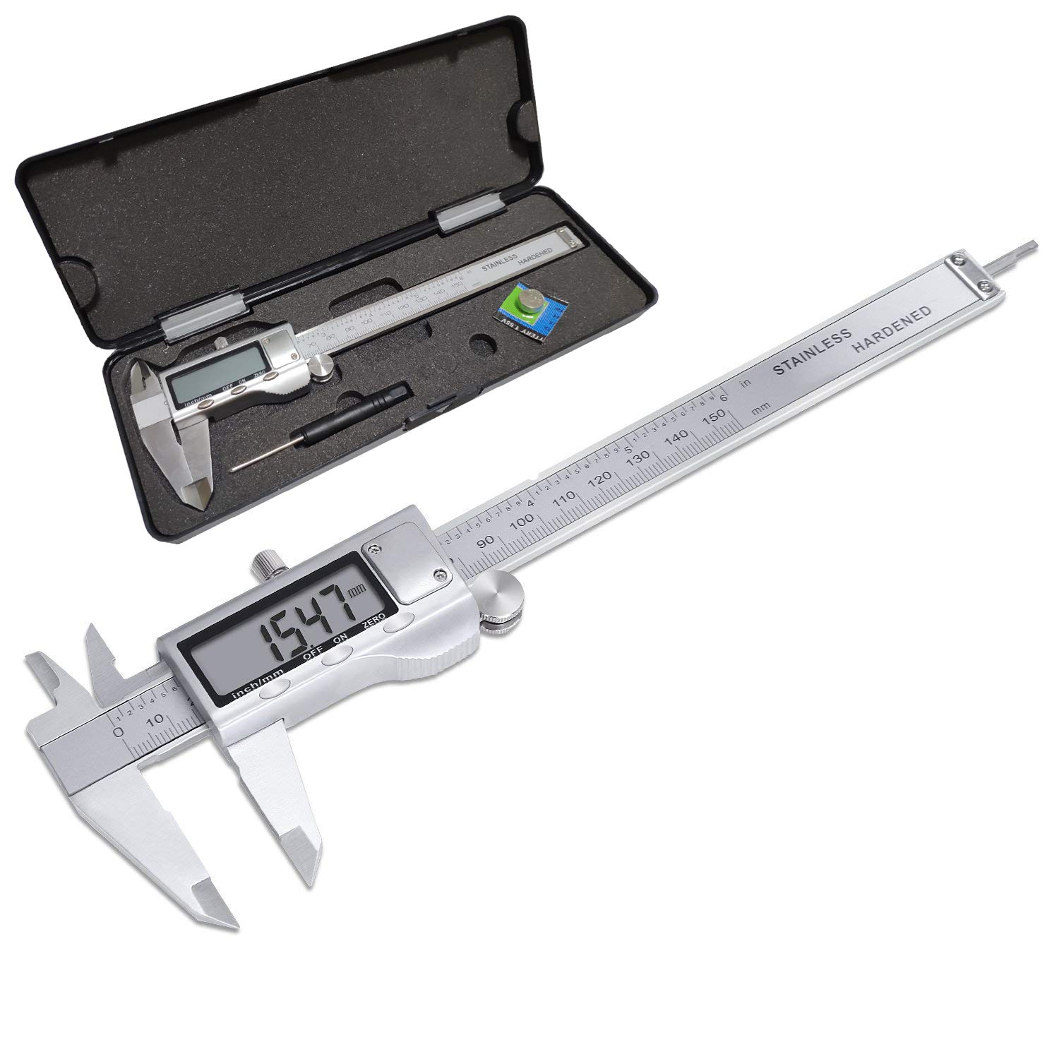 Digital Caliper 150Mm Stainless Steel - Calibro digitale in metallo 150/200/300MM calibro